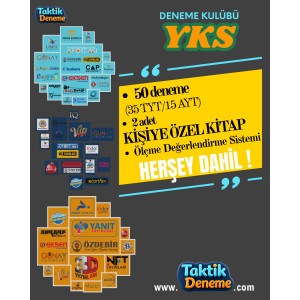YKS DENEME KULÜBÜ YAYINEVİ MUHTELİF SINIF 12.SINIF - YKS