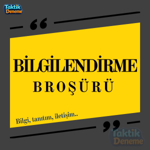 BİLGİLENDİRME BROŞÜRÜ