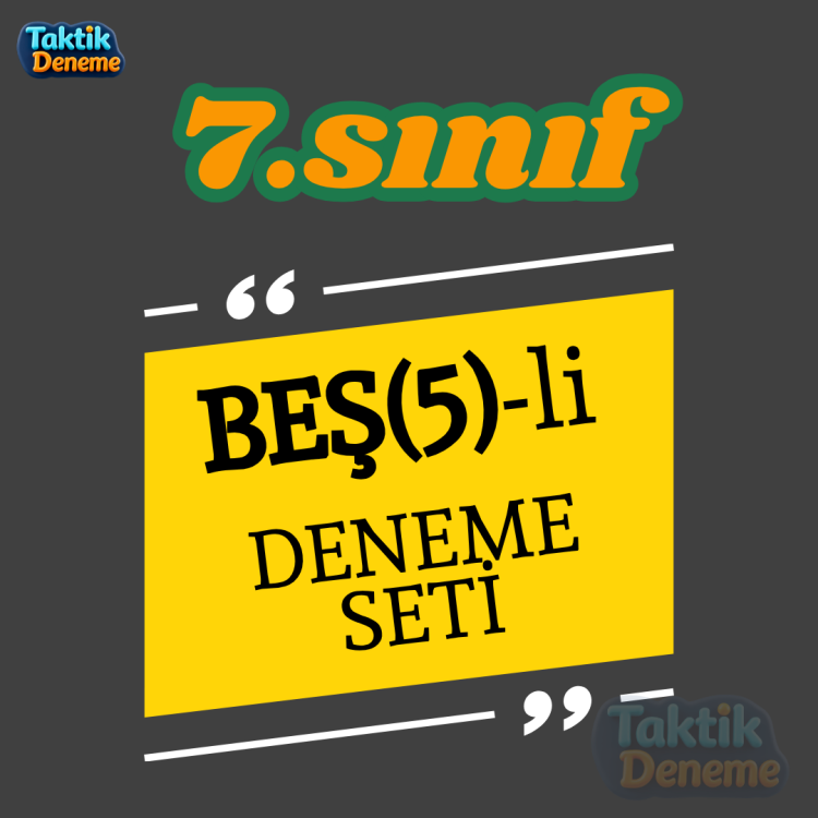 7.sınıf - 5li KURUMSAL DENEME SETİ