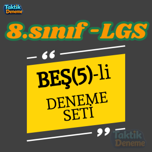8.sınıf LGS - 5li KURUMSAL DENEME SETİ