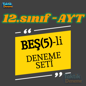 12.sınıf AYT - 5li KURUMSAL DENEME SETİ